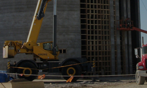 Power plant construction site